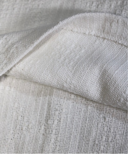 C.E.L.STORE（セルストア）の「MADE IN STANDARD/メイドインスタンダード 4B HENLEY SHIRTSヘンリーネックビッグシルエット（Tシャツ/カットソー・メンズ・ホワイト/ナチュラル・L/MEDIUM）」の7枚目の写真