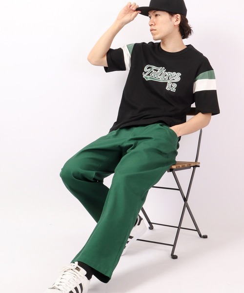 FUNALIVE(ファンアライブ)の「Sunsweet レトロ袖切りかえボックスロゴ半袖Tシャツ(Tシャツ/カットソー・メンズ・ホワイト/ブラック・M/L)」の10枚目の写真