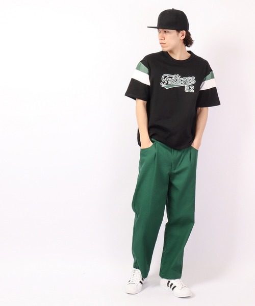 FUNALIVE(ファンアライブ)の「Sunsweet レトロ袖切りかえボックスロゴ半袖Tシャツ(Tシャツ/カットソー・メンズ・ホワイト/ブラック・M/L)」の11枚目の写真