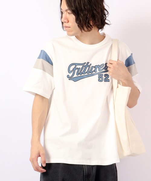 FUNALIVE(ファンアライブ)の「Sunsweet レトロ袖切りかえボックスロゴ半袖Tシャツ(Tシャツ/カットソー・メンズ・ホワイト/ブラック・M/L)」の22枚目の写真