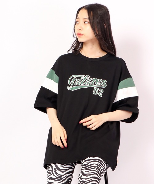 FUNALIVE(ファンアライブ)の「Sunsweet レトロ袖切りかえボックスロゴ半袖Tシャツ(Tシャツ/カットソー・メンズ・ホワイト/ブラック・M/L)」の17枚目の写真