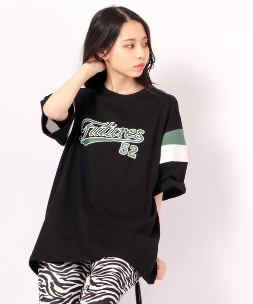 FUNALIVE(ファンアライブ)の「Sunsweet レトロ袖切りかえボックスロゴ半袖Tシャツ(Tシャツ/カットソー・メンズ・ホワイト/ブラック・M/L)」の16枚目の写真