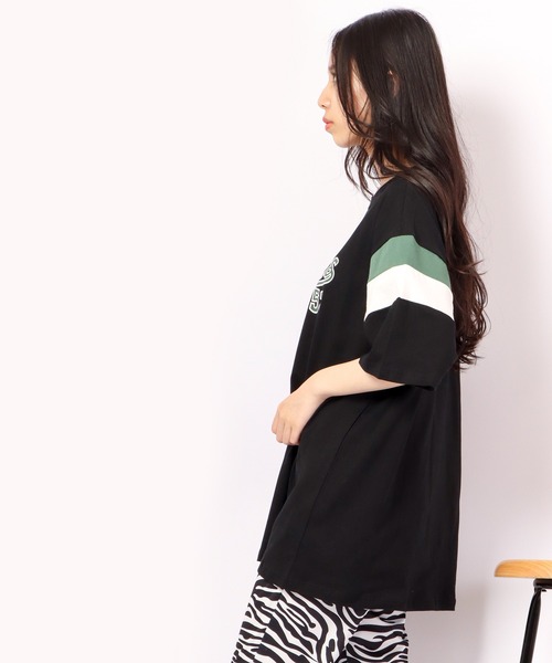 FUNALIVE(ファンアライブ)の「Sunsweet レトロ袖切りかえボックスロゴ半袖Tシャツ(Tシャツ/カットソー・メンズ・ホワイト/ブラック・M/L)」の14枚目の写真