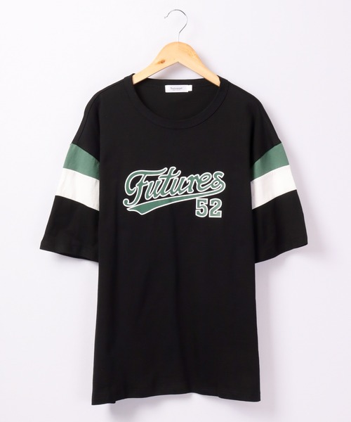 FUNALIVE(ファンアライブ)の「Sunsweet レトロ袖切りかえボックスロゴ半袖Tシャツ(Tシャツ/カットソー・メンズ・ホワイト/ブラック・M/L)」の21枚目の写真