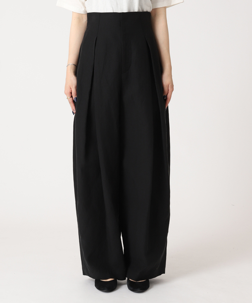 journal standard L'essage（ジャーナルスタンダードレサージュ）の「リネンミックスタックパンツ（その他パンツ・レディース・ブラック/カーキ・36/38）」の20枚目の写真