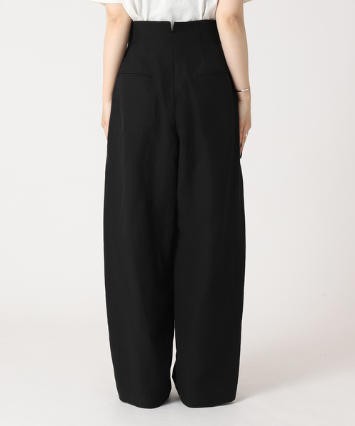 journal standard L'essage（ジャーナルスタンダードレサージュ）の「リネンミックスタックパンツ（その他パンツ・レディース・ブラック/カーキ・36/38）」の22枚目の写真