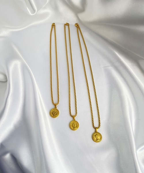 BROTHERHOOD（ブラザーフッド）の「【earyear】 エリザベス コイン ネックレス（ネックレス・レディース・シルバー/ゴールド・SMALL/MEDIUM/LARGE）」の10枚目の写真