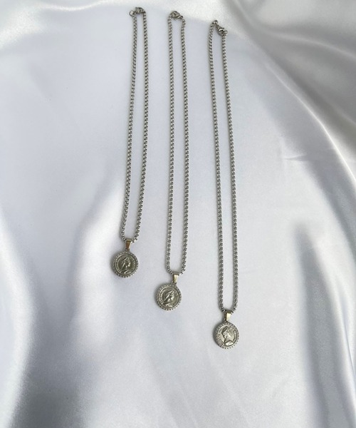 BROTHERHOOD（ブラザーフッド）の「【earyear】 エリザベス コイン ネックレス（ネックレス・レディース・シルバー/ゴールド・SMALL/MEDIUM/LARGE）」の8枚目の写真