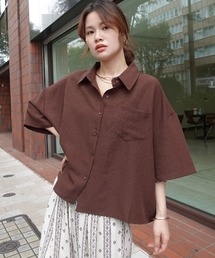 CORNERS（コーナーズ）の「ビッグハーフスリーブシャツ（シャツ/ブラウス）」