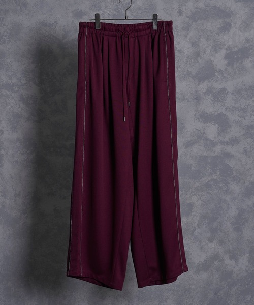 KUUUPY（クーピー）の「2Tuck Easy Wide Track Pants - 2タックイージーワイドトラックパンツ（その他パンツ・メンズ・ブラック/ネイビー/バーガンディー・SMALL/MEDIUM/LARGE）」の12枚目の写真