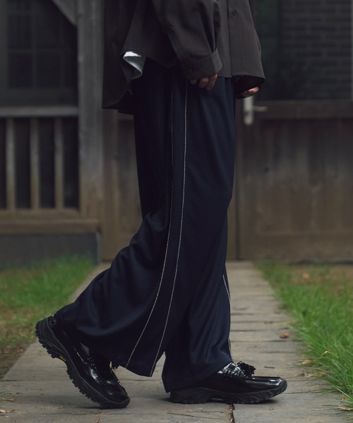 KUUUPY（クーピー）の「2Tuck Easy Wide Track Pants - 2タックイージーワイドトラックパンツ（その他パンツ・メンズ・ブラック/ネイビー/バーガンディー・SMALL/MEDIUM/LARGE）」の22枚目の写真