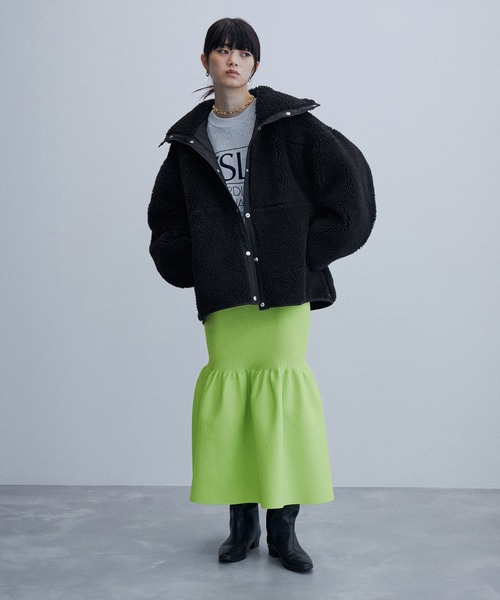 ADAM ET ROPE'（アダムエロペ）の「リバーシブルボアブルゾン（ブルゾン・レディース・ブラック/ホワイト系その他5・FREE）」の5枚目の写真