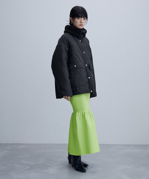 ADAM ET ROPE'（アダムエロペ）の「リバーシブルボアブルゾン（ブルゾン・レディース・ブラック/ホワイト系その他5・FREE）」の7枚目の写真