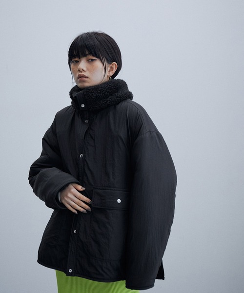 ADAM ET ROPE'（アダムエロペ）の「リバーシブルボアブルゾン（ブルゾン・レディース・ブラック/ホワイト系その他5・FREE）」の13枚目の写真