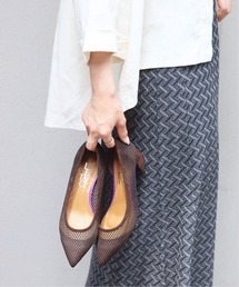4.5cmポインテッドネットパンプス
