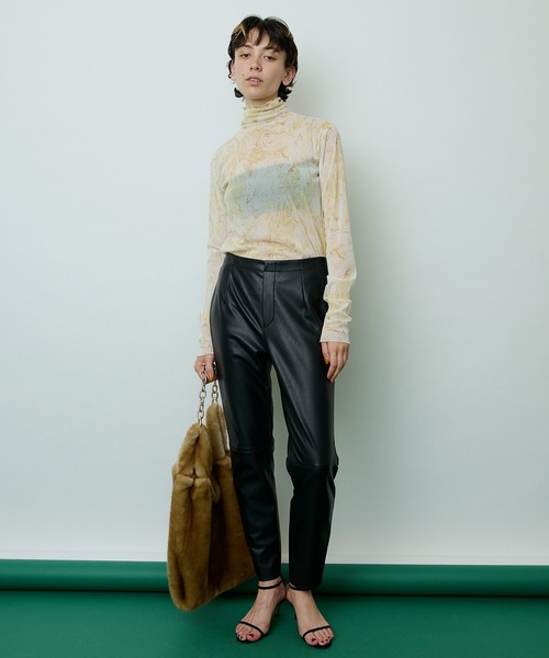 ♦️最終【美品】ウィムガゼット【THE PAUSE】マーブルシアープルオーバー F Whim Gazette（ウィムガゼット）の「【THE PAUSE】マーブル