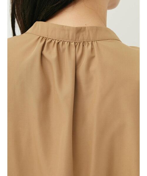 Sugar spoon(シュガースプーン)の「・SUGAR SPOON シャーリングフレンチチュニック(Tシャツ/カットソー・レディース・アイボリー/ブラック/ダークベージュ・FREE)」の13枚目の写真