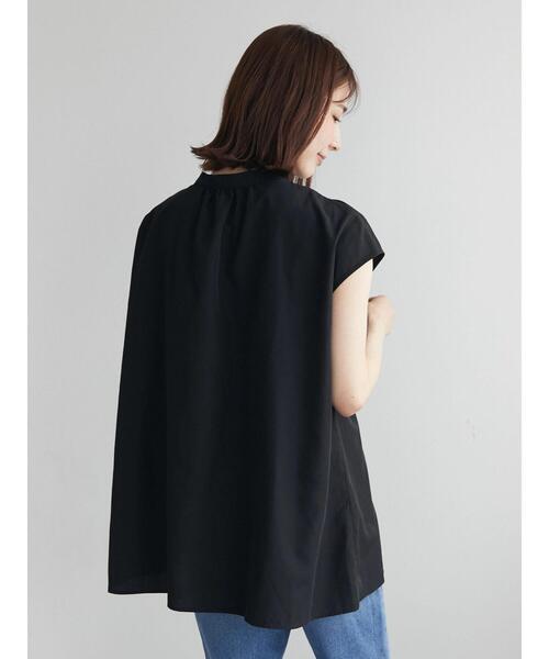 Sugar spoon(シュガースプーン)の「・SUGAR SPOON シャーリングフレンチチュニック(Tシャツ/カットソー・レディース・アイボリー/ブラック/ダークベージュ・FREE)」の15枚目の写真