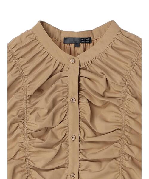 Sugar spoon(シュガースプーン)の「・SUGAR SPOON シャーリングフレンチチュニック(Tシャツ/カットソー・レディース・アイボリー/ブラック/ダークベージュ・FREE)」の21枚目の写真