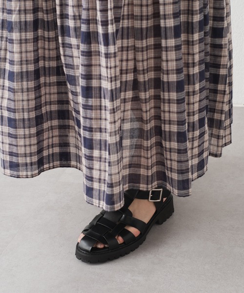 Kastane（カスタネ）の「グルカサンダル（サンダル・レディース・ブラック/アイボリー・38/36/37）」の9枚目の写真
