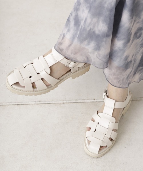 Kastane（カスタネ）の「グルカサンダル（サンダル・レディース・ブラック/アイボリー・38/36/37）」の14枚目の写真