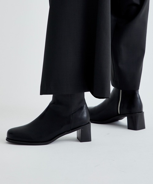 LiNoH（リノー）の「SIDE ZIP HEEL BOOTS/サイドジップヒールブーツ（ブーツ・メンズ・ブラック・1/2/3）」の8枚目の写真