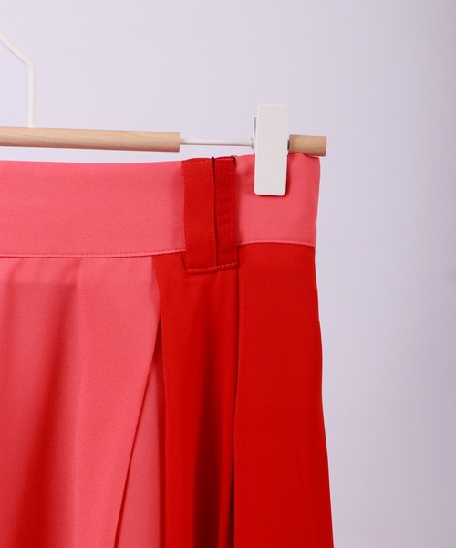 TRANOI（トラノイ）の「TRANOI スカート（スカート・レディース・グリーン/ピンク・FREE）」の5枚目の写真