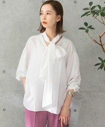 2WAYボウタイチュニックブラウス