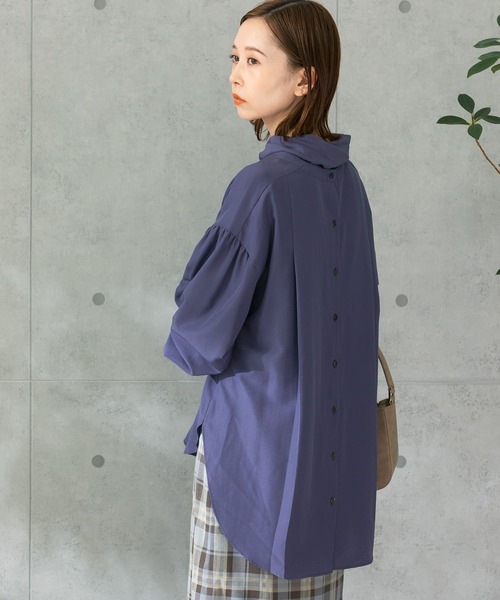 URBAN RESEARCH ROSSO WOMEN(アーバンリサーチ ロッソ)の「2WAYボウタイチュニックブラウス(シャツ/ブラウス・レディース・ホワイト/ブルー系その他・FREE)」の12枚目の写真