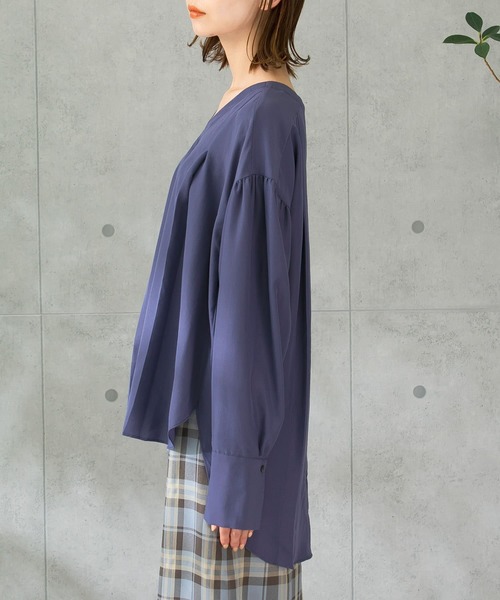 URBAN RESEARCH ROSSO WOMEN(アーバンリサーチ ロッソ)の「2WAYボウタイチュニックブラウス(シャツ/ブラウス・レディース・ホワイト/ブルー系その他・FREE)」の17枚目の写真