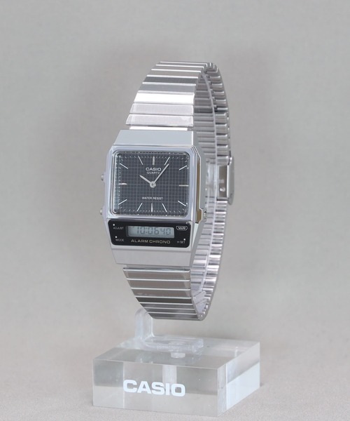 CASIO（カシオ）の「CASIO CLASSIC / AQ-800E-1AJF（アナログ腕時計・メンズ・ブラック×シルバー・FREE）」の3枚目の写真
