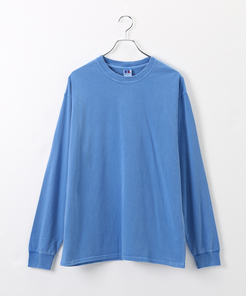 B.C STOCK(ベーセーストック)の「【RUSSELL ATHLETIC / ラッセル アスレティック】 overdye ls tee(Tシャツ/カットソー・メンズ・ホワイト/パープル/イエロー/ブルー系その他・LARGE/MEDIUM)」の6枚目の写真