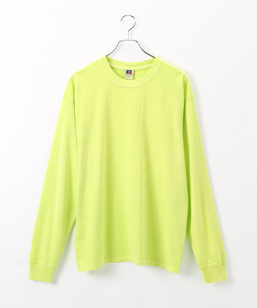 B.C STOCK(ベーセーストック)の「【RUSSELL ATHLETIC / ラッセル アスレティック】 overdye ls tee(Tシャツ/カットソー・メンズ・ホワイト/パープル/イエロー/ブルー系その他・LARGE/MEDIUM)」の8枚目の写真