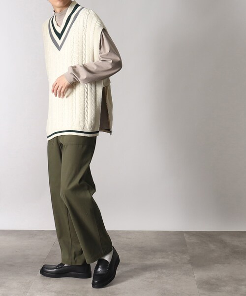 THE SHOP TK (ザ ショップ ティーケー )の「◆ストレッチベイカーパンツ(その他パンツ・メンズ・カーキ/サンドベージュ・01/02/03/04)」の4枚目の写真