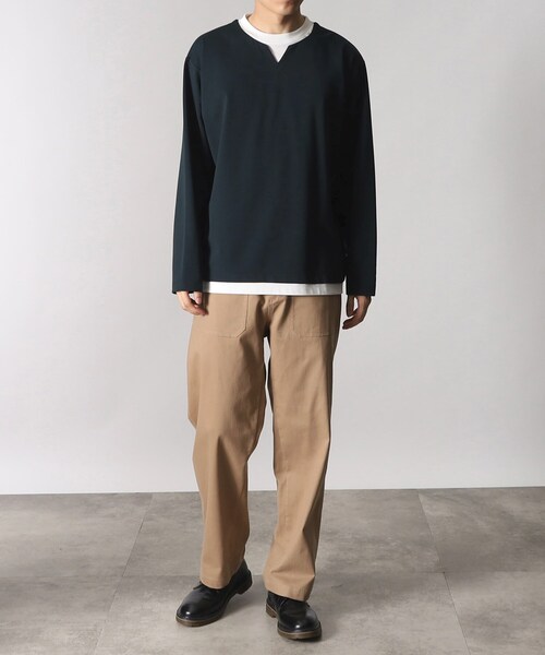 THE SHOP TK (ザ ショップ ティーケー )の「◆ストレッチベイカーパンツ(その他パンツ・メンズ・カーキ/サンドベージュ・01/02/03/04)」の9枚目の写真