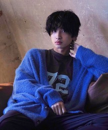 re_k by JUNRED | re_k by JUNRED / フェザーヤーンルーズニットカーディガン(カーディガン/ボレロ)