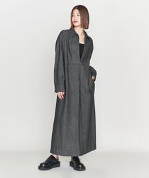 ASTRAET | ＜ASTRAET＞スキッパー ボックスプリーツ ワンピース(ワンピース)