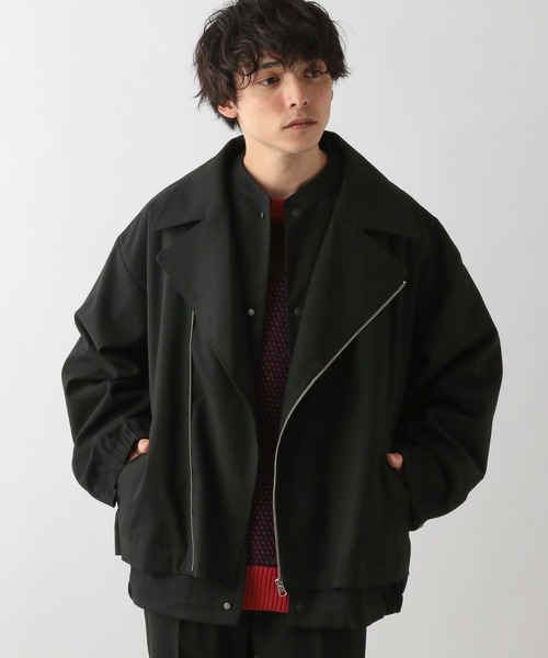 RAGEBLUE(レイジブルー)の「【WEB限定】TRストレッチ/レイヤードZIPライダースブルゾン(ブルゾン・メンズ・ブラック/ダークグレー・FREE)」の22枚目の写真