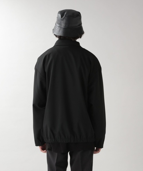 RAGEBLUE(レイジブルー)の「【WEB限定】TRストレッチ/レイヤードZIPライダースブルゾン(ブルゾン・メンズ・ブラック/ダークグレー・FREE)」の7枚目の写真