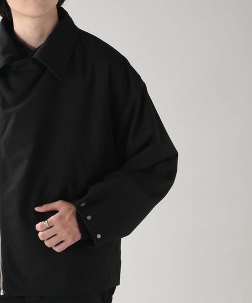 RAGEBLUE(レイジブルー)の「【WEB限定】TRストレッチ/レイヤードZIPライダースブルゾン(ブルゾン・メンズ・ブラック/ダークグレー・FREE)」の10枚目の写真