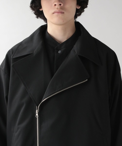 RAGEBLUE(レイジブルー)の「【WEB限定】TRストレッチ/レイヤードZIPライダースブルゾン(ブルゾン・メンズ・ブラック/ダークグレー・FREE)」の15枚目の写真