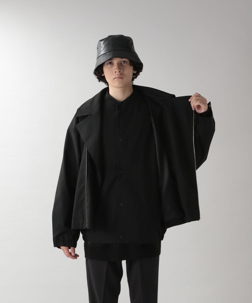 RAGEBLUE(レイジブルー)の「【WEB限定】TRストレッチ/レイヤードZIPライダースブルゾン(ブルゾン・メンズ・ブラック/ダークグレー・FREE)」の16枚目の写真