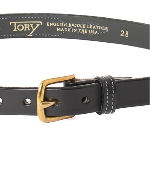 TORY LEATHER(トリーレザー)の「【TORY LEATHER】STITCHED PATTERN 3/4 BRIDLE LEATHER BELT(ベルト・メンズ・ブラウン系/ブラック・32inch/30inch/28inch/34inch)」の3枚目の写真