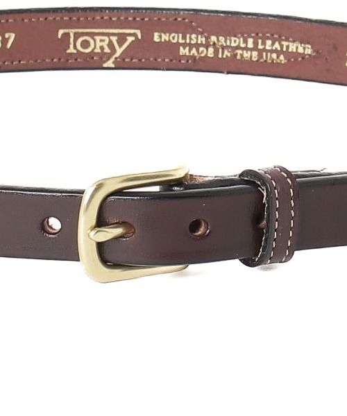 TORY LEATHER(トリーレザー)の「【TORY LEATHER】STITCHED PATTERN 3/4 BRIDLE LEATHER BELT(ベルト・メンズ・ブラウン系/ブラック・32inch/30inch/28inch/34inch)」の5枚目の写真