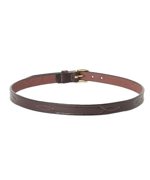 TORY LEATHER(トリーレザー)の「【TORY LEATHER】STITCHED PATTERN 3/4 BRIDLE LEATHER BELT(ベルト・メンズ・ブラウン系/ブラック・32inch/30inch/28inch/34inch)」の6枚目の写真