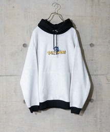Limited Line Naive Magic | 【a】〔PETTYWOLF〕裏起毛 フロント刺繍 フード配色切り替え ビックシルエットパーカー(パーカー)