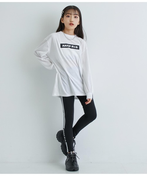 美品【ANAP】アナップ シルバー 千鳥柄 レギンス ANAP GiRL（アナップガール）の「R+Sサイドラインレギンス