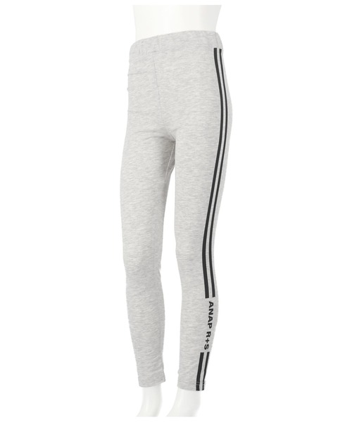 ANAP GiRL(アナップガール)の「R+Sサイドラインレギンス(レギンス/スパッツ・キッズ・ブラック/ライトグレー・XS/S/M)」の10枚目の写真