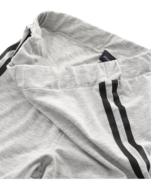 ANAP GiRL(アナップガール)の「R+Sサイドラインレギンス(レギンス/スパッツ・キッズ・ブラック/ライトグレー・XS/S/M)」の13枚目の写真