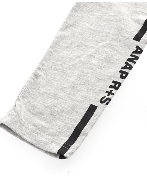 ANAP GiRL(アナップガール)の「R+Sサイドラインレギンス(レギンス/スパッツ・キッズ・ブラック/ライトグレー・XS/S/M)」の14枚目の写真